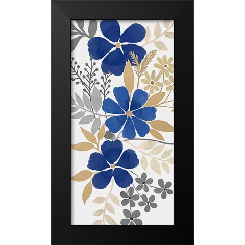 Floral Neutral Bunch 1 Black Modern Wood Framed Art Print by Prime, Marcus