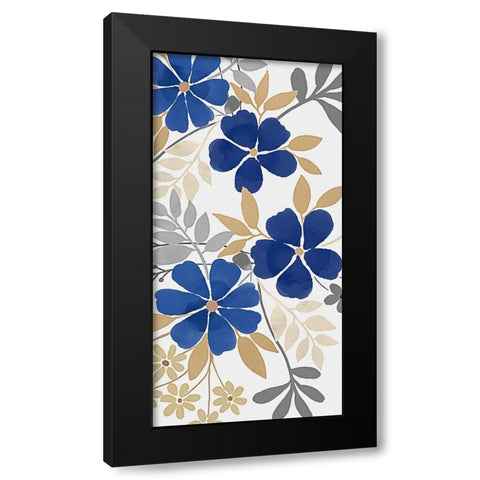 Floral Neutral Bunch 2 Black Modern Wood Framed Art Print with Double Matting by Prime, Marcus
