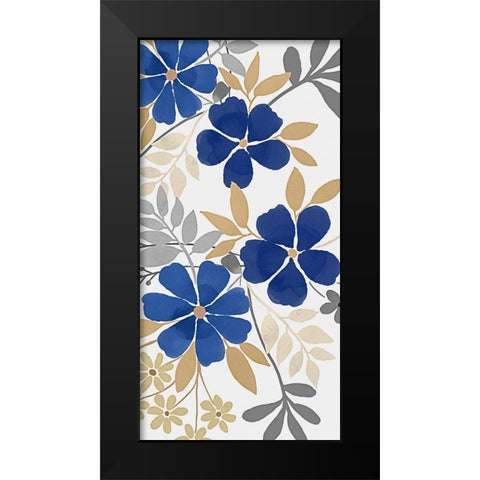 Floral Neutral Bunch 2 Black Modern Wood Framed Art Print by Prime, Marcus