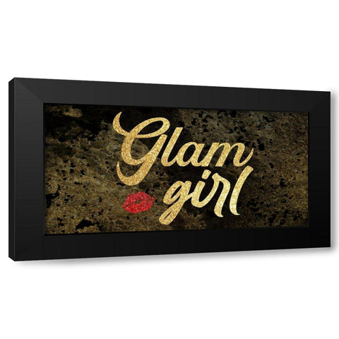Glam Girl 2 Black Modern Wood Framed Art Print by Prime, Marcus