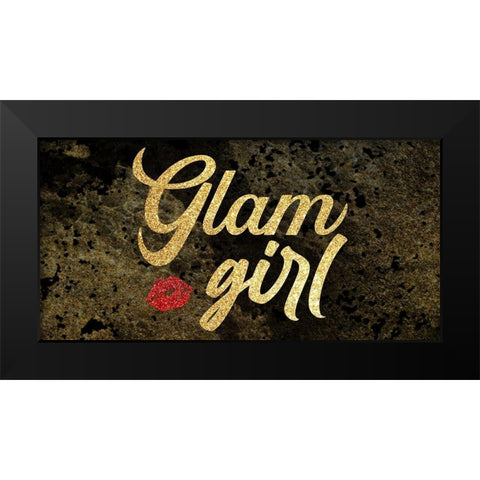 Glam Girl 2 Black Modern Wood Framed Art Print by Prime, Marcus