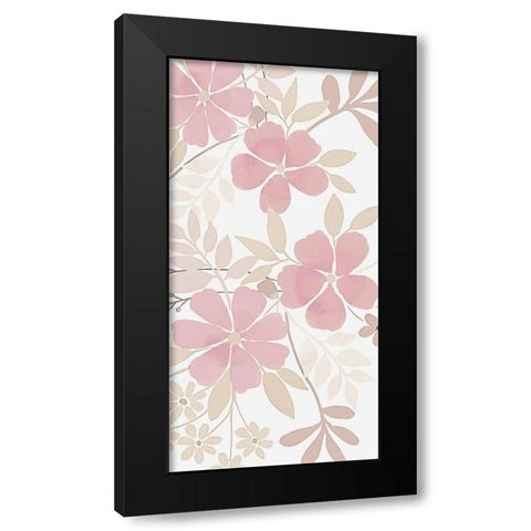 Soft Floral Bunch 2 Black Modern Wood Framed Art Print with Double Matting by Prime, Marcus