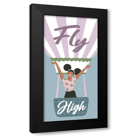 Fly High Black Modern Wood Framed Art Print with Double Matting by Prime, Marcus