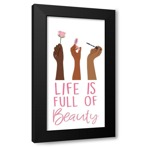 Full Of Life Black Modern Wood Framed Art Print with Double Matting by Prime, Marcus