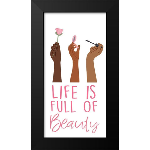 Full Of Life Black Modern Wood Framed Art Print by Prime, Marcus