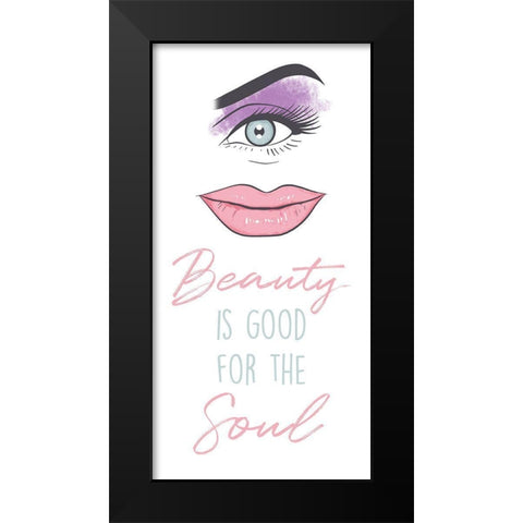 Beautiful Soul Black Modern Wood Framed Art Print by Prime, Marcus