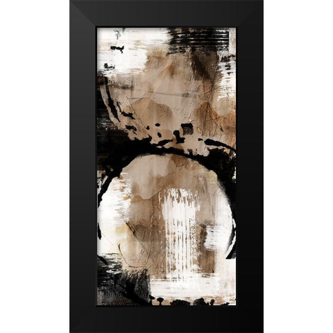 Golden Distressed 1 Black Modern Wood Framed Art Print by Prime, Marcus
