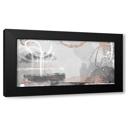 Blush Rush 1 Black Modern Wood Framed Art Print with Double Matting by Prime, Marcus