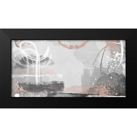 Blush Rush 1 Black Modern Wood Framed Art Print by Prime, Marcus