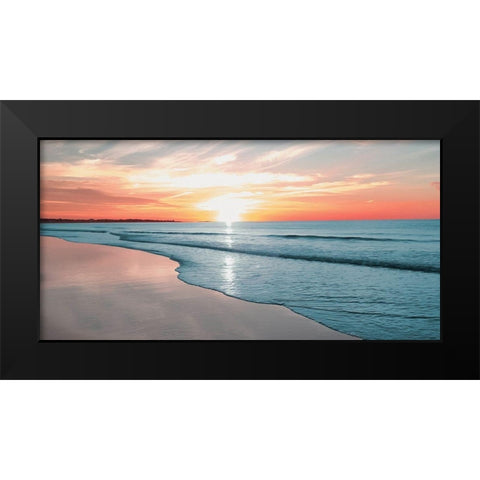 Relaxing Sunrise Black Modern Wood Framed Art Print by Prime, Marcus