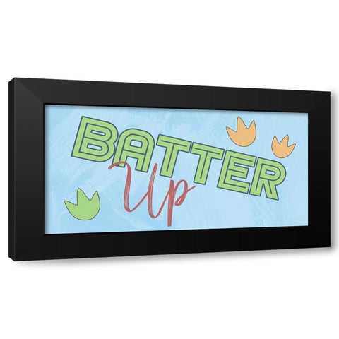 Batter Up Black Modern Wood Framed Art Print with Double Matting by Prime, Marcus