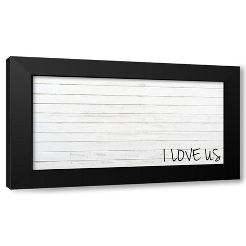 I Love Us Black Modern Wood Framed Art Print by Prime, Marcus