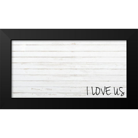 I Love Us Black Modern Wood Framed Art Print by Prime, Marcus