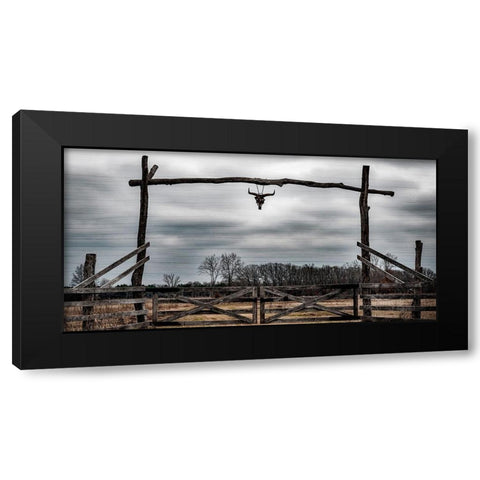 Cattle Ranch Black Modern Wood Framed Art Print by Prime, Marcus