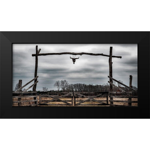 Cattle Ranch Black Modern Wood Framed Art Print by Prime, Marcus