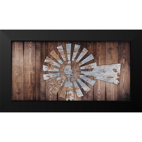 Rusty Windmill Black Modern Wood Framed Art Print by Prime, Marcus