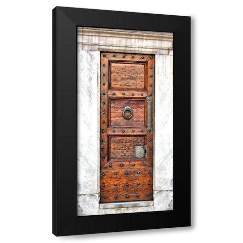 Welcoming Door Black Modern Wood Framed Art Print with Double Matting by Prime, Marcus