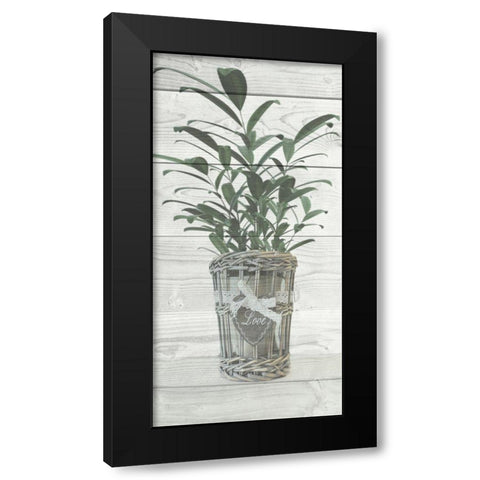 Loving Plant Black Modern Wood Framed Art Print with Double Matting by Prime, Marcus