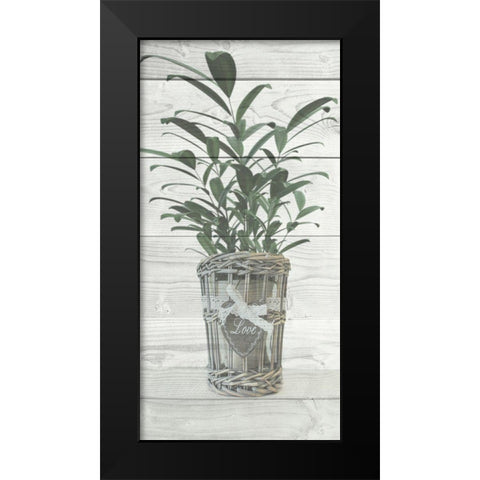 Loving Plant Black Modern Wood Framed Art Print by Prime, Marcus