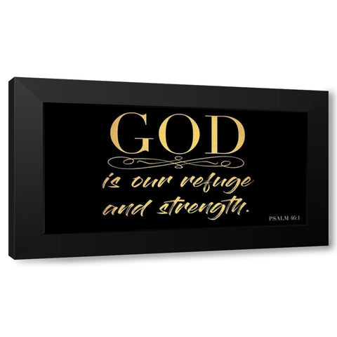 Refuge And Strength 2 Black Modern Wood Framed Art Print by Prime, Marcus