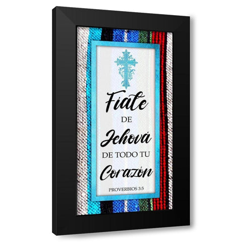 Fiate De Jehova Black Modern Wood Framed Art Print with Double Matting by Prime, Marcus