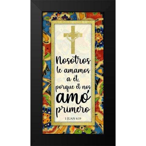 Amo Primero Black Modern Wood Framed Art Print by Prime, Marcus