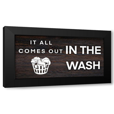 In The Wash Black Modern Wood Framed Art Print by Prime, Marcus