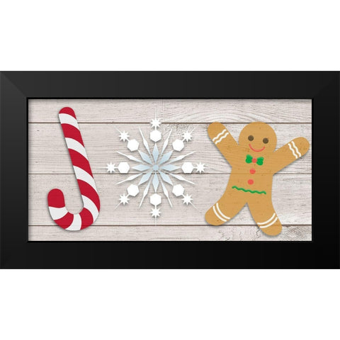 Winter Joy Black Modern Wood Framed Art Print by Prime, Marcus