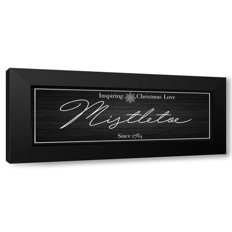 Mistletoe Love 2 Black Modern Wood Framed Art Print with Double Matting by Prime, Marcus
