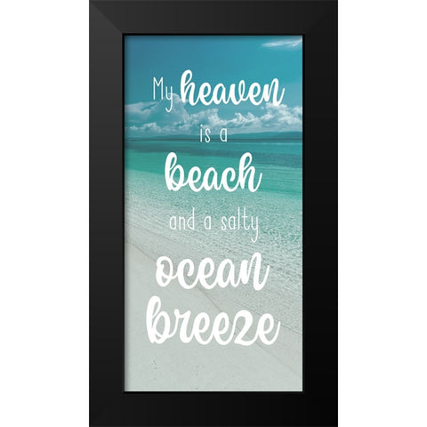 Beach Heaven Black Modern Wood Framed Art Print by Prime, Marcus