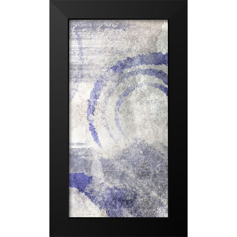 Vanishing Swirls 1 Black Modern Wood Framed Art Print by Prime, Marcus