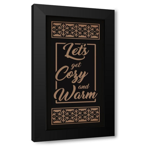 Cozy And Warm Black Modern Wood Framed Art Print with Double Matting by Prime, Marcus
