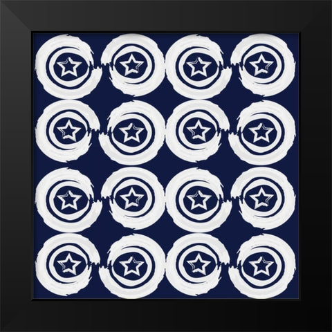 Circular Hypnotics Black Modern Wood Framed Art Print by Prime, Marcus