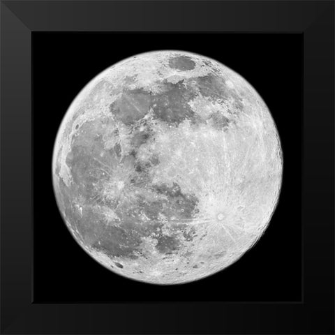 To The Moon 2 Black Modern Wood Framed Art Print by Prime, Marcus