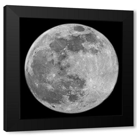 To The Moon 3 Black Modern Wood Framed Art Print with Double Matting by Prime, Marcus