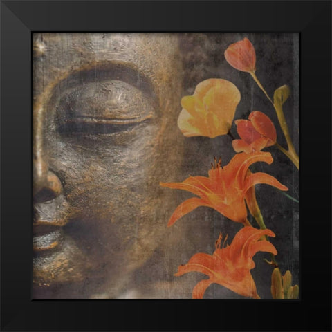 Floral Zen 2 Black Modern Wood Framed Art Print by Prime, Marcus
