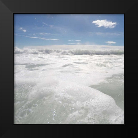 Bubbles In The Sea 1 Black Modern Wood Framed Art Print by Prime, Marcus