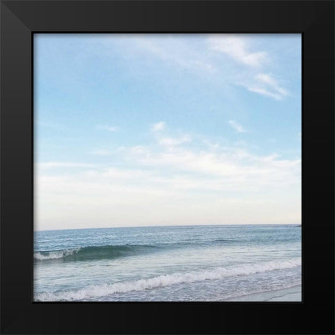 Sea Stroll Black Modern Wood Framed Art Print by Prime, Marcus
