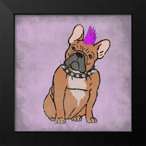 Rockin Frenchie Black Modern Wood Framed Art Print by Prime, Marcus