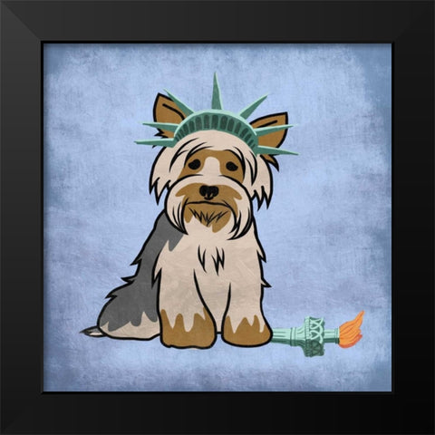 New Yorkie 2 Black Modern Wood Framed Art Print by Prime, Marcus