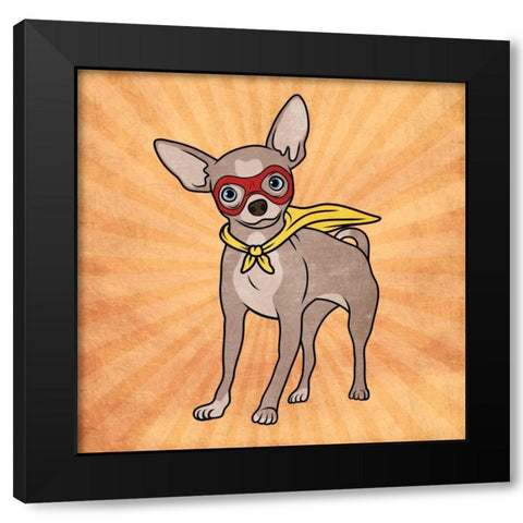 Super Chi Black Modern Wood Framed Art Print with Double Matting by Prime, Marcus