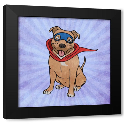 Super Scruff Black Modern Wood Framed Art Print with Double Matting by Prime, Marcus