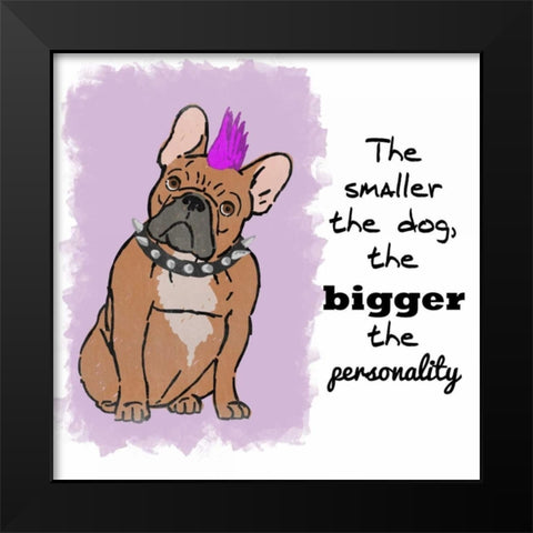 Big Personality Black Modern Wood Framed Art Print by Prime, Marcus