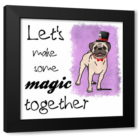 Making Magic Black Modern Wood Framed Art Print by Prime, Marcus