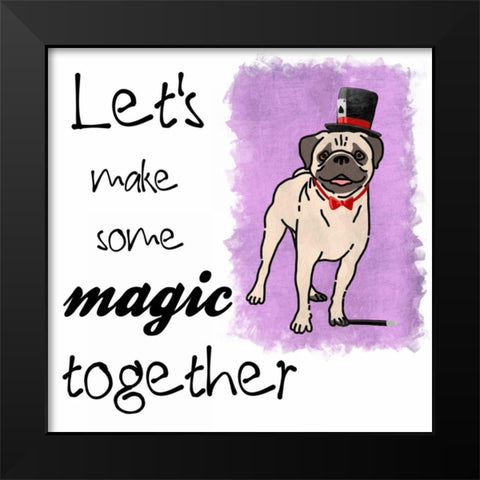 Making Magic Black Modern Wood Framed Art Print by Prime, Marcus