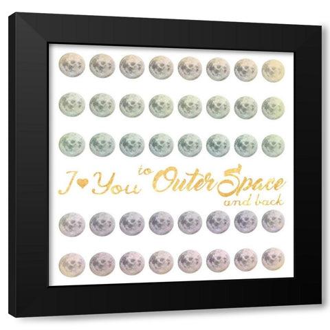 Outer Space And Back 1 Black Modern Wood Framed Art Print by Prime, Marcus