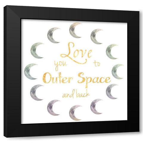 Outer Space And Back 2 Black Modern Wood Framed Art Print by Prime, Marcus