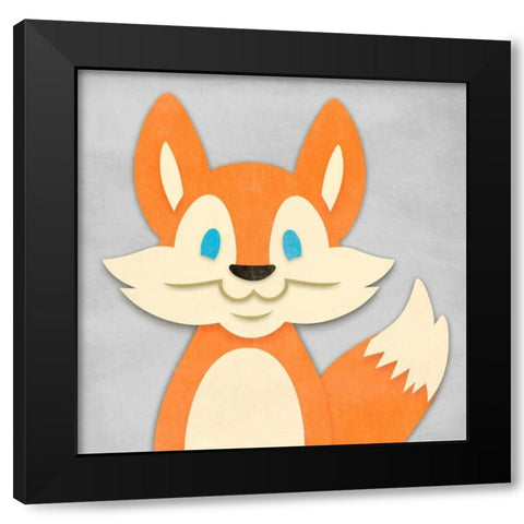 Cheery Fox Black Modern Wood Framed Art Print by Prime, Marcus