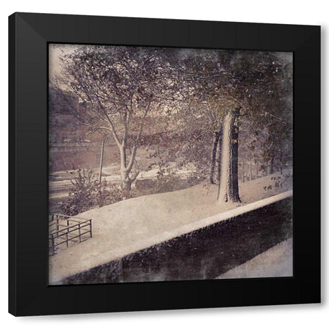 Chilly Evening Black Modern Wood Framed Art Print with Double Matting by Prime, Marcus