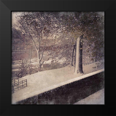 Chilly Evening Black Modern Wood Framed Art Print by Prime, Marcus